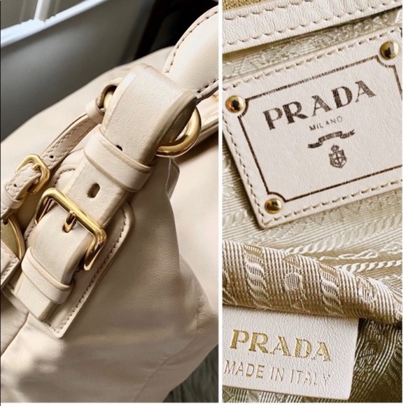 Prada Cream Leather Bag - Picture 3 of 16